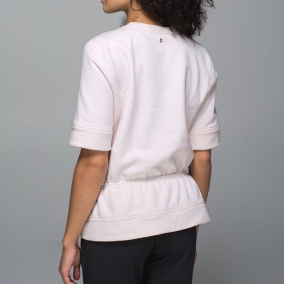 Lululemon Peplum PulloverNeutral Blush Size 4